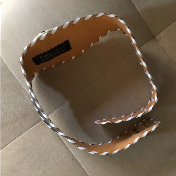 Hand made leather belt.